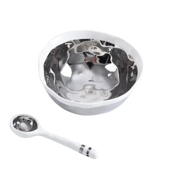 Pampa Bay - The Wavy Silver Set | Bowl & Spoon