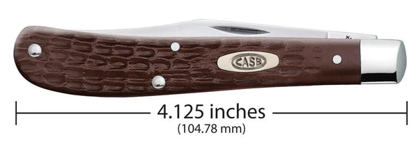 Case Knife - Brown Synthetic Slimline Trapper