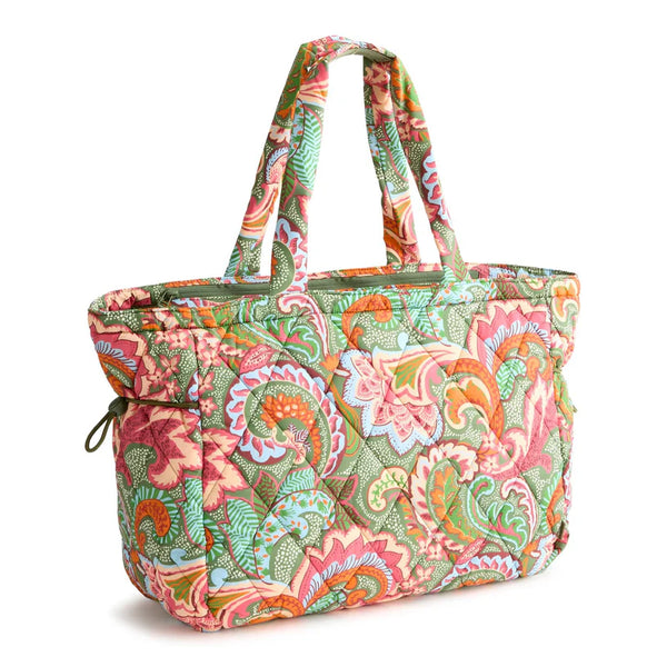 Vera Bradley - Knollton Travel Tote | Leaf Me Not Paisley