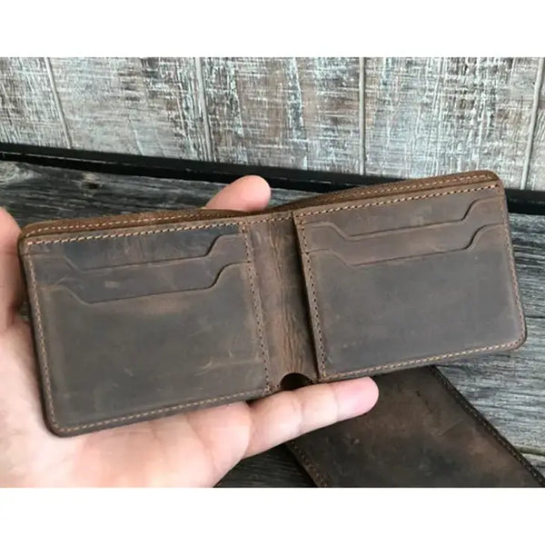Personalized Genuine Leather Bifold Wallet