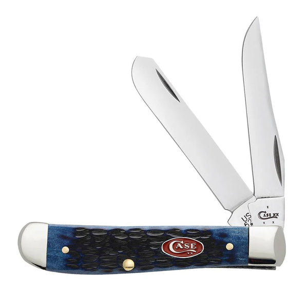 Case Knife - Navy Blue Bone Rogers Mini Trapper