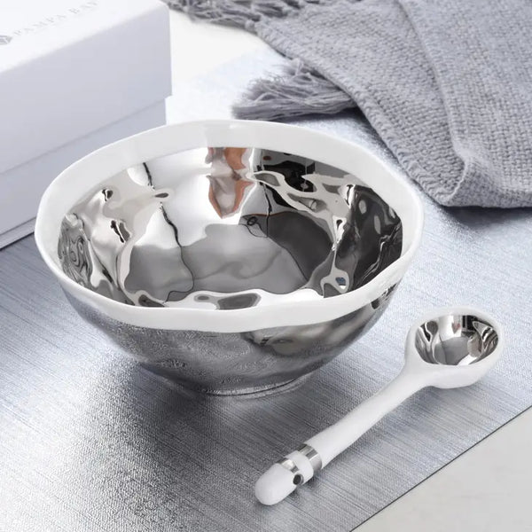 Pampa Bay - The Wavy Silver Set | Bowl & Spoon
