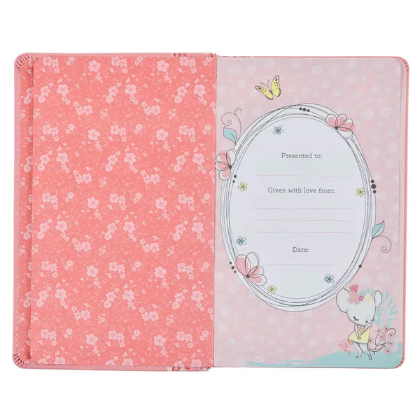 NLT Infant Bible - Pink Faux Leather