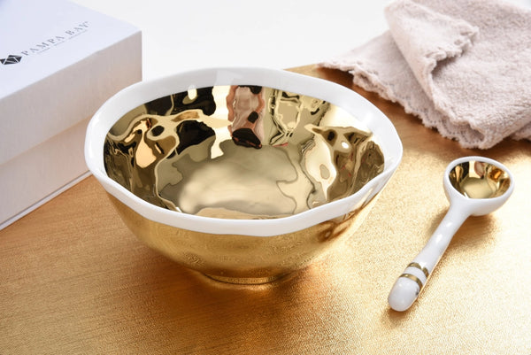Pampa Bay - The Wavy Gold Set | Bowl & Spoon