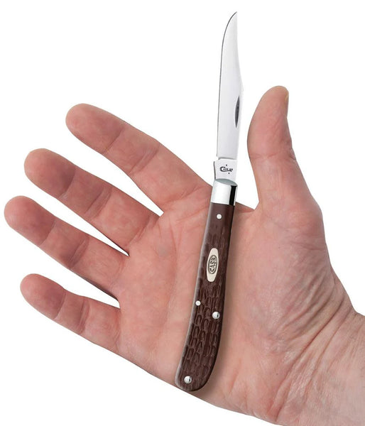 Case Knife - Brown Synthetic Slimline Trapper