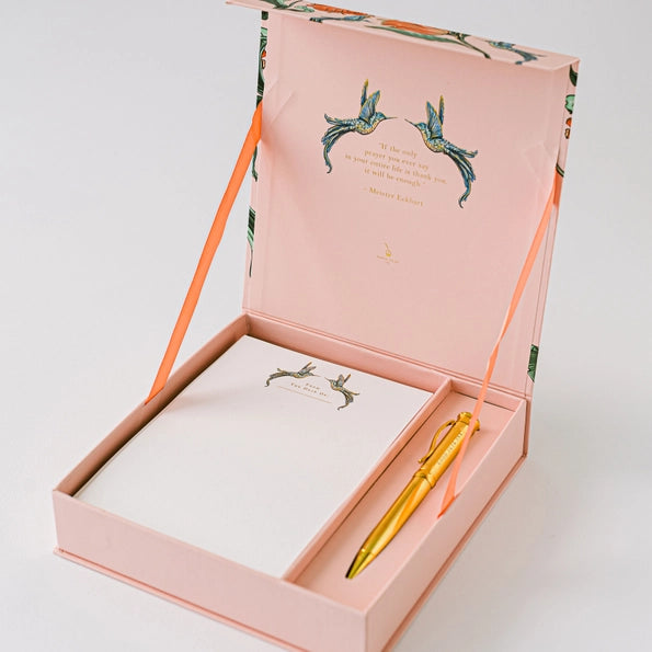 Luxury Stationary Set - Hummingbird