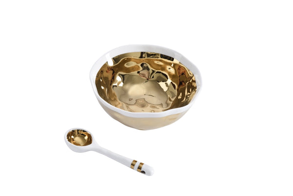 Pampa Bay - The Wavy Gold Set | Bowl & Spoon