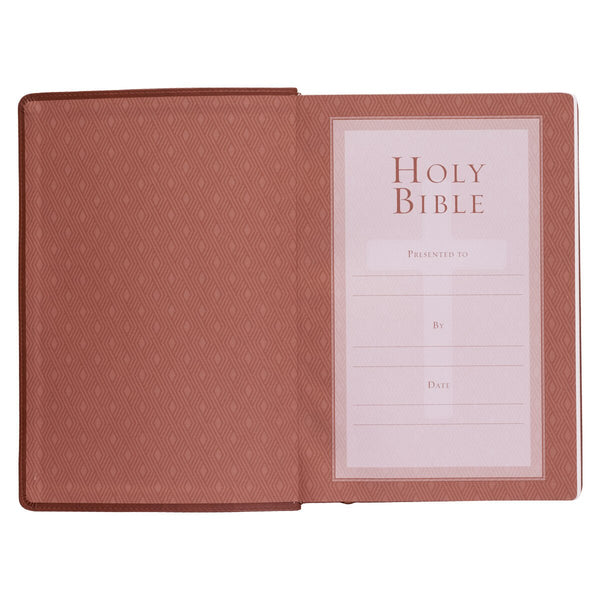KJV Bible - Super Giant Print Saddle Tan Faux Leather