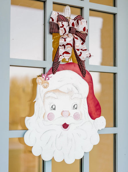 Door Hanger - Holly Jolly Santa