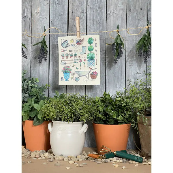 Wet-it! Reusable Cloth | English Cottage Garden