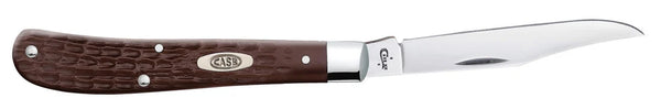 Case Knife - Brown Synthetic Slimline Trapper