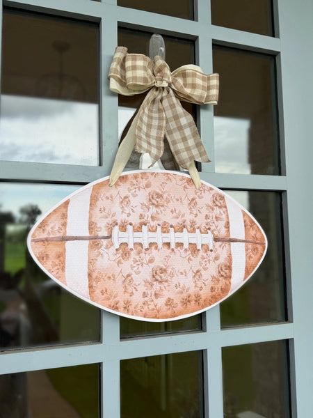 Door Hanger - Football (Double Sided)