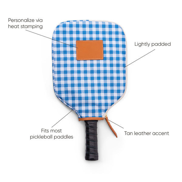 Boulevard - Gingham Pickleball Racquet Cover