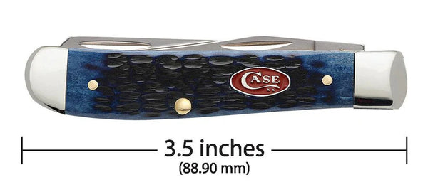 Case Knife - Navy Blue Bone Rogers Mini Trapper