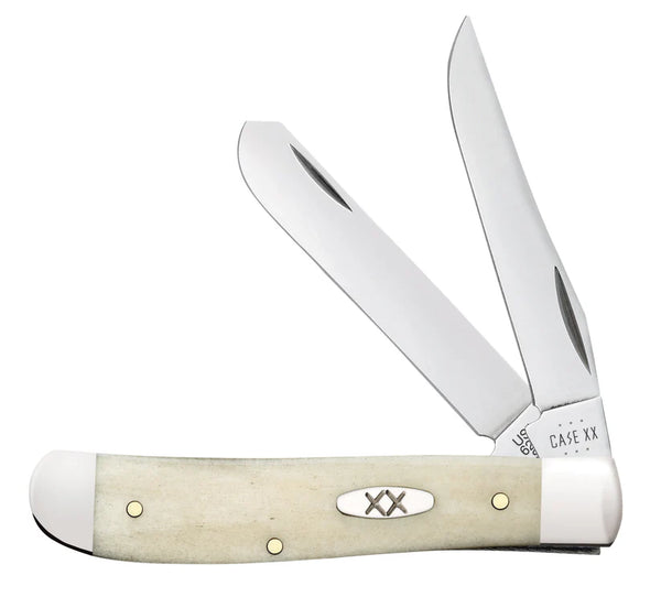 Case Knife - Smooth Natural Bone Mini Trapper