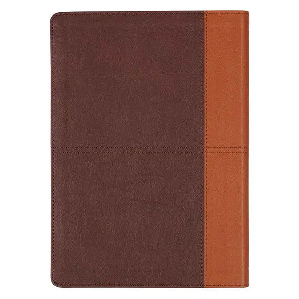Brown/Ginger Faux Leather Spiritual Growth Bible