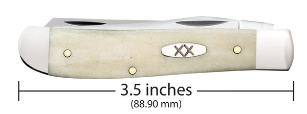 Case Knife - Smooth Natural Bone Mini Trapper