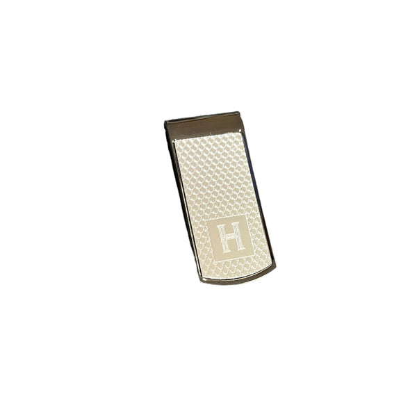 Money Clip - Silver & Gunmetal Textured