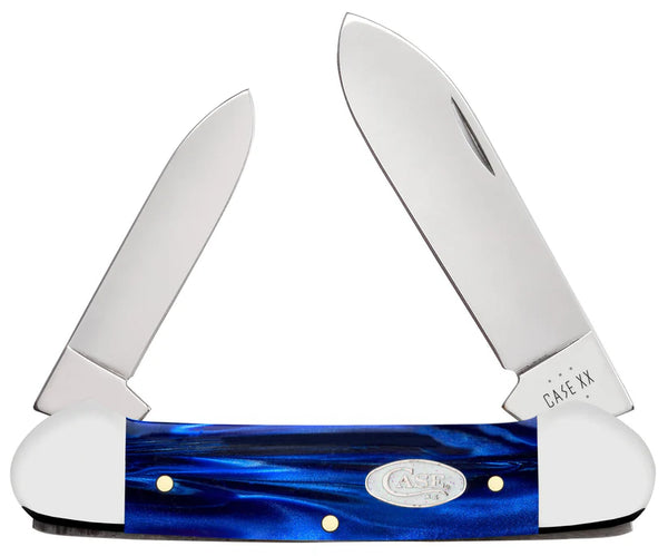 Case Knife - Smooth Blue Pearl Kirinite® Canoe