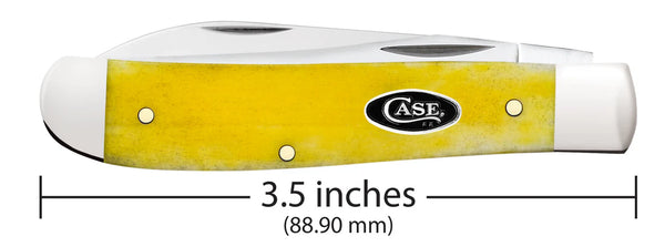 Case Knife - Yellow Bone Smooth Mini Trapper