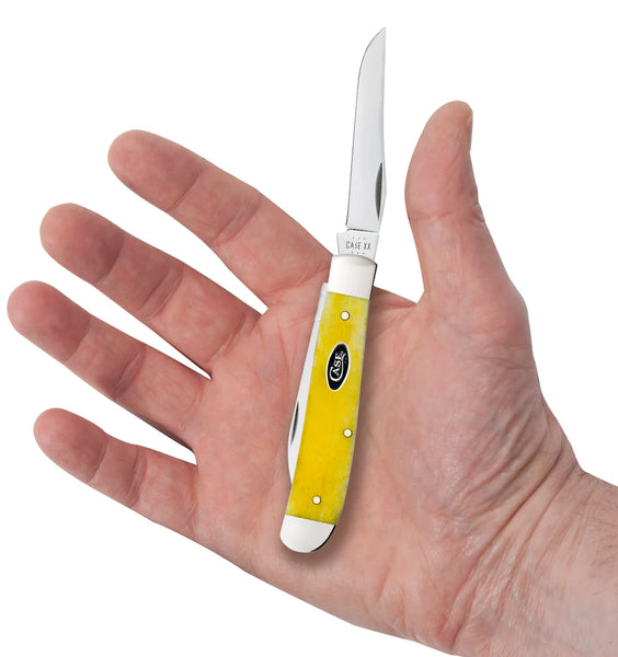 Case Knife - Yellow Bone Smooth Mini Trapper