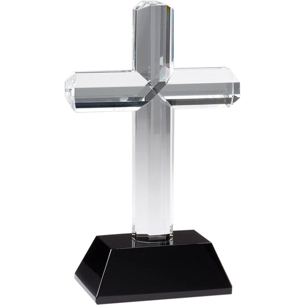 Crystal cross trophy