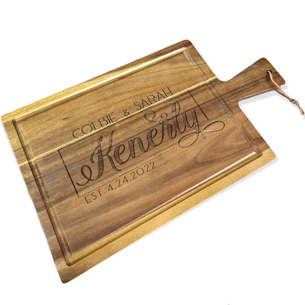 Cutting Board - Acacia Wood Paddle