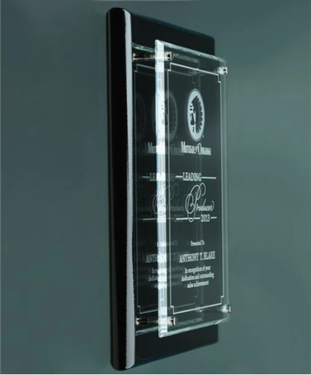 Plaque - Piano Finish Floating Acrylic