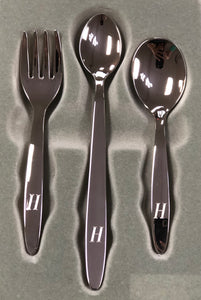 engraved baby utensil set