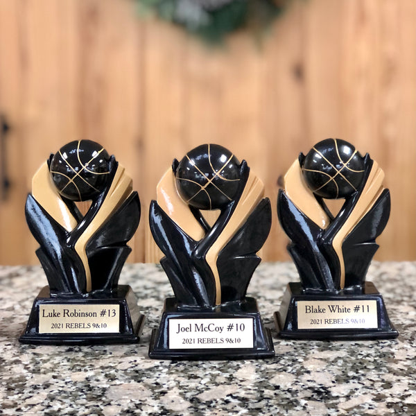 Basketball Trophy - Black Wing