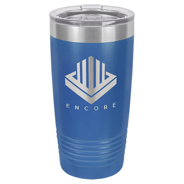 20 oz Custom Engraved Ribbed Tumbler