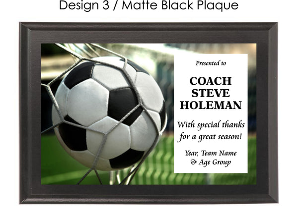 Soccer Coach's Plaque - Generic