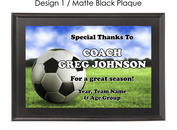 Soccer Coach's Plaque - Generic
