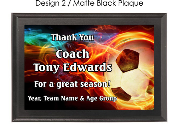 Soccer Coach's Plaque - Generic