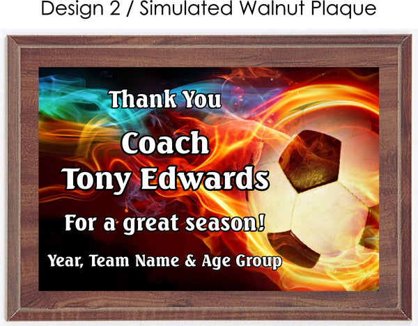 Soccer Coach's Plaque - Generic