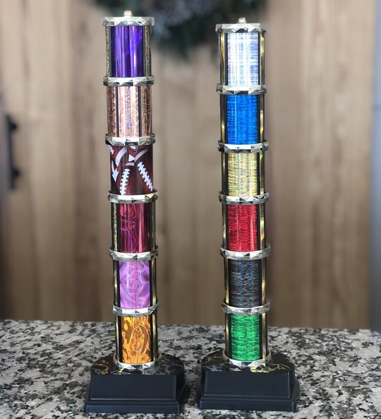 Karate Trophy - Colored Column
