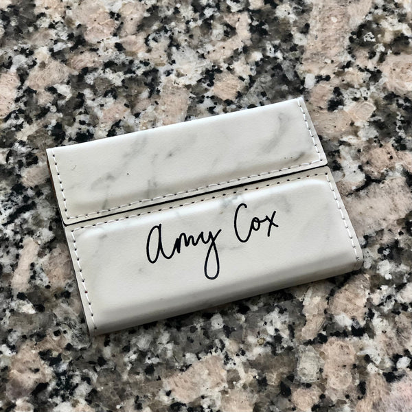 Leatherette Business Card Holder