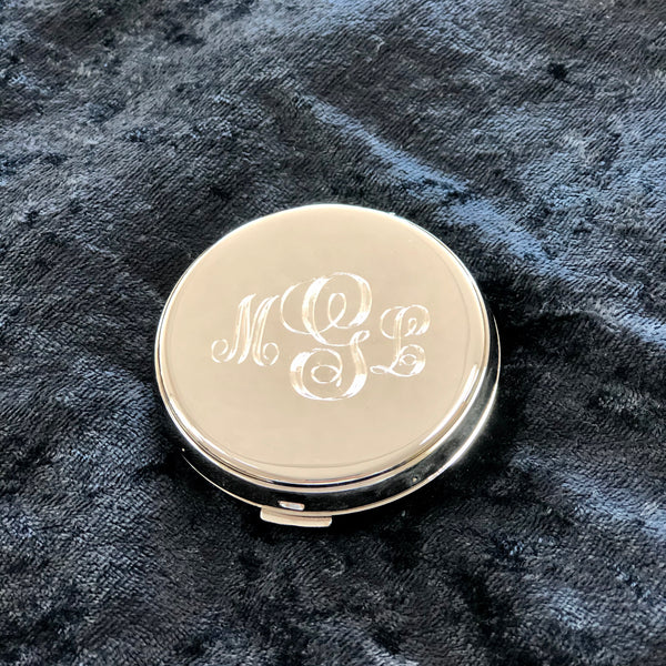 Compact Mirror - Round Silver