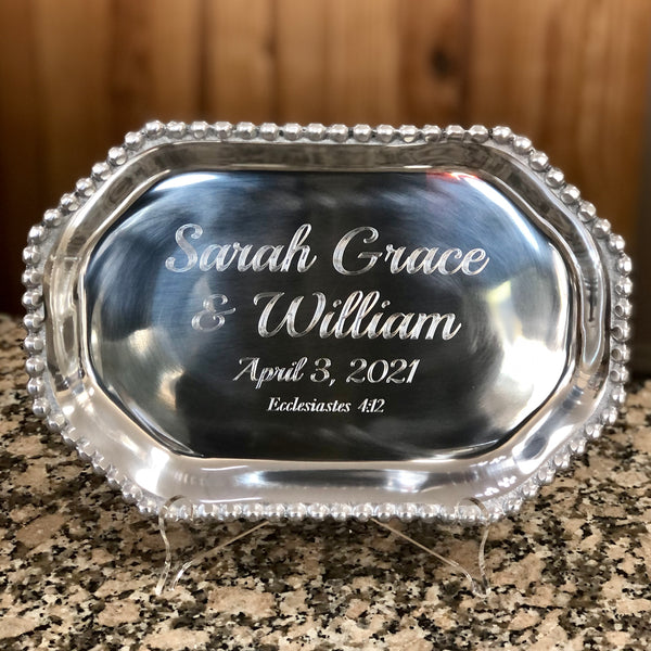 Tray - Octagon Beaded Edge