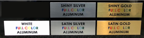 Metal Plate - Full Color Custom Engraved