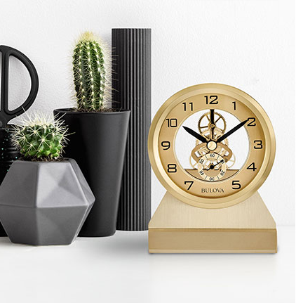 Bulova Golden Eye Clock