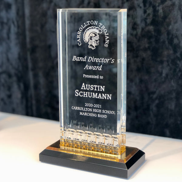 Gold acrylic award