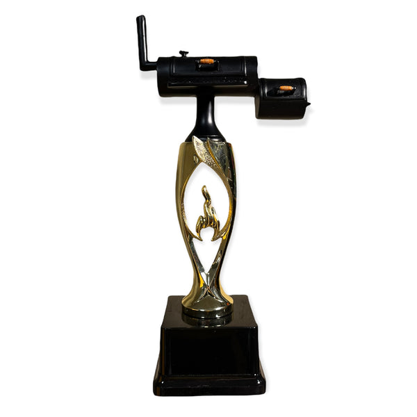 grill trophy for cook off or bbq competition with free engraved plate