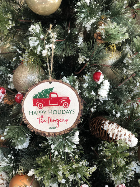 Ornament - Faux Wood Log Slice