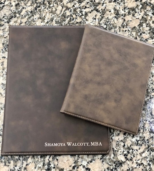 Personalized Small Leatherette Portfolio
