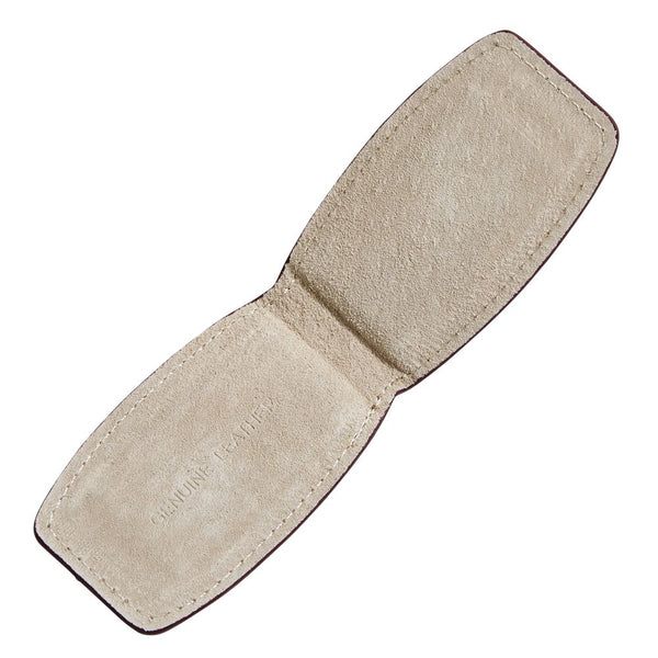 Money Clip - Black Leather