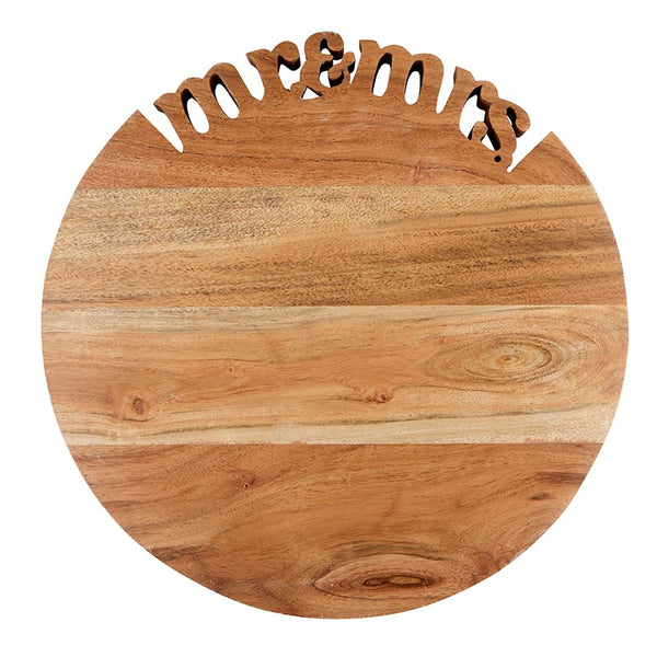 round wedding gift cutting board