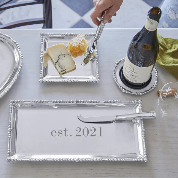 mariposa pearl drop long rectangular tray