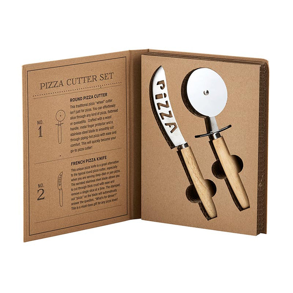 pizza cutter box set
