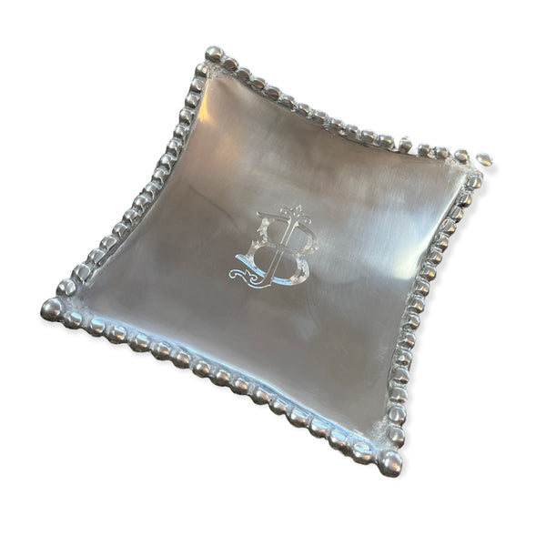 Tray - Small Square Beaded Edge